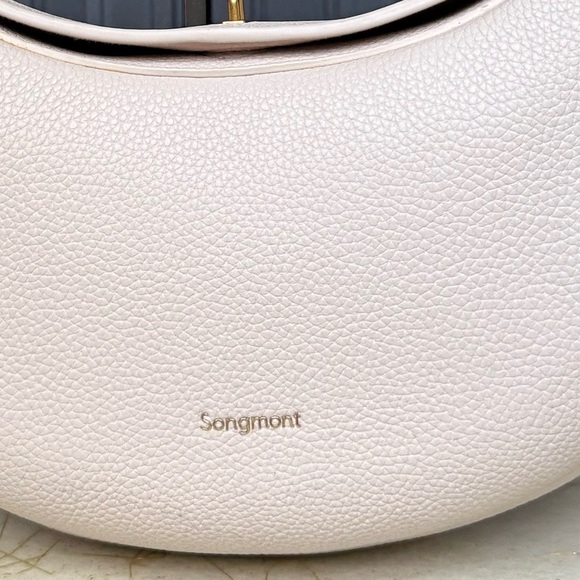 Songmont Luna Vegan Leather Hobo Bag - Ivory, Size Medium - Picture 4 of 16